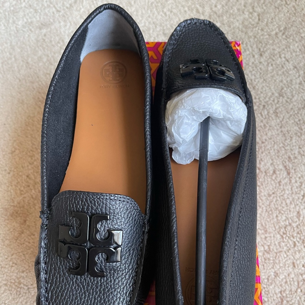 Tory Burch Lowell 2 Driver Leather Flat Loafers